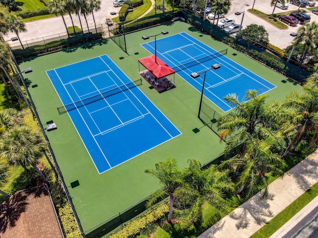 view of tennis court