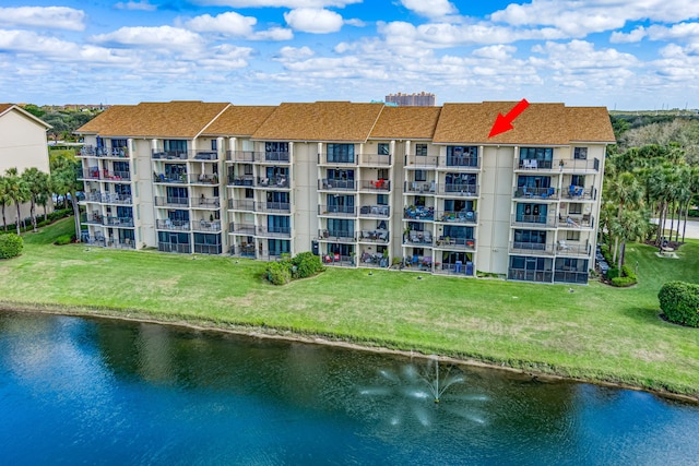 view of property featuring a water view