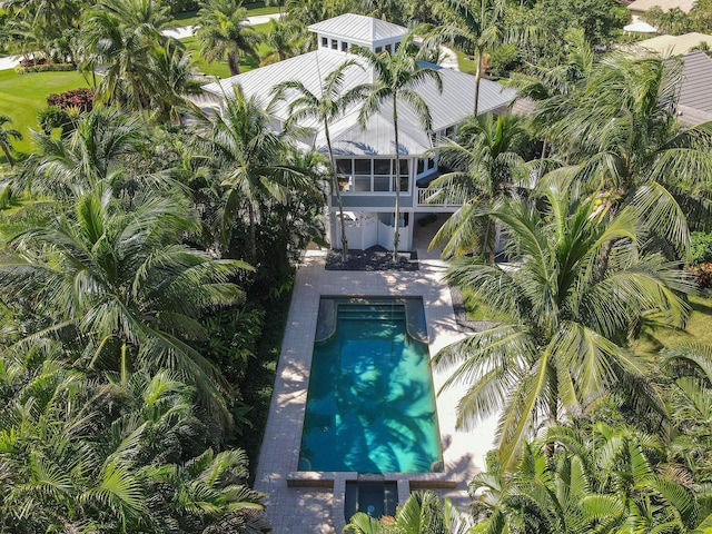 view of pool with a patio area