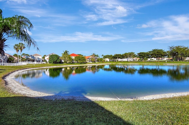 view of water feature