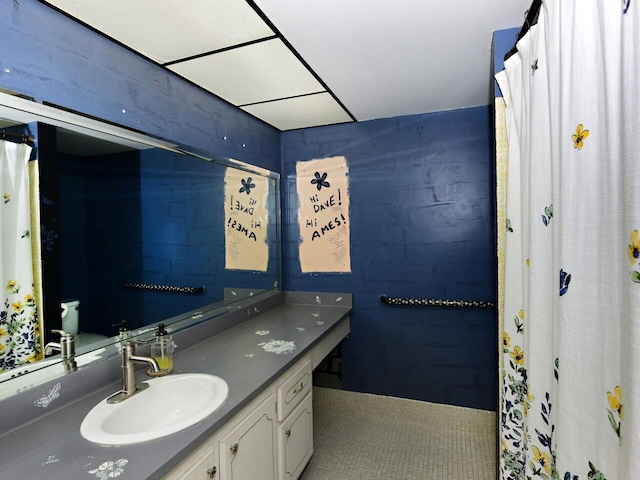 bathroom with vanity