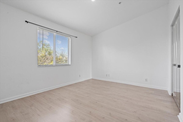 unfurnished bedroom featuring light hardwood / wood-style floors