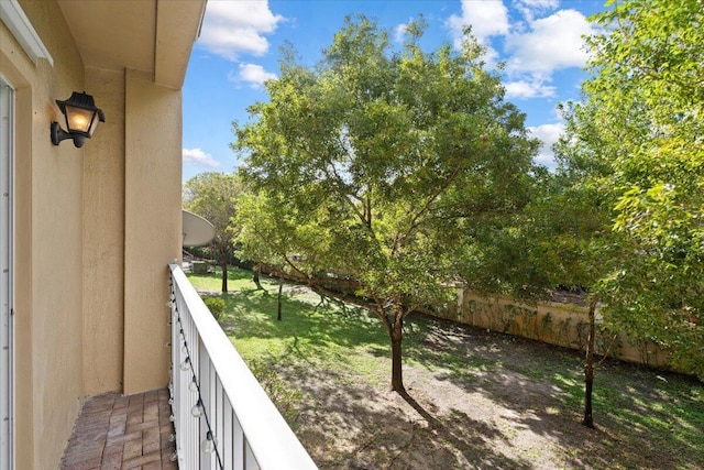 view of balcony