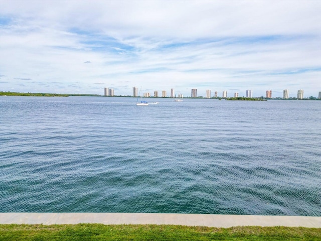 view of water feature