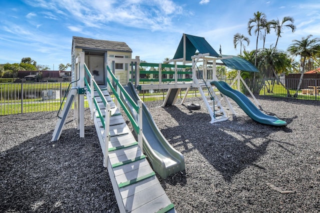 view of play area