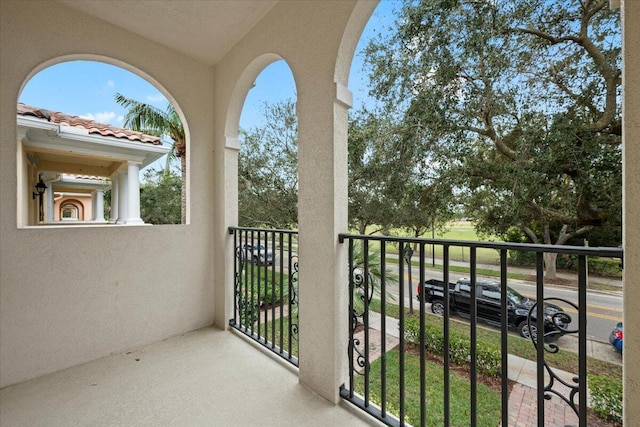 view of balcony