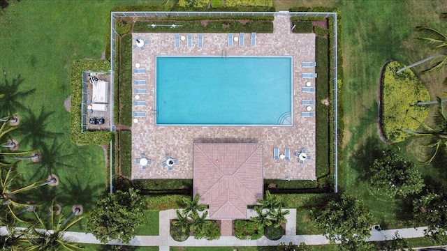 birds eye view of property