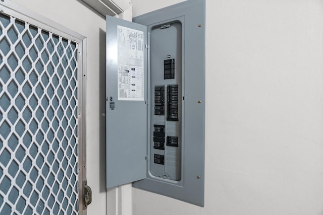 utility room featuring electric panel