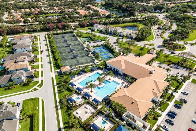 birds eye view of property