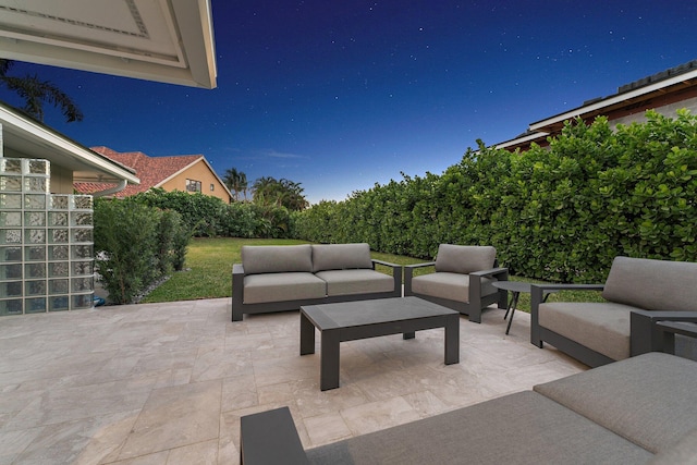 view of patio / terrace featuring outdoor lounge area