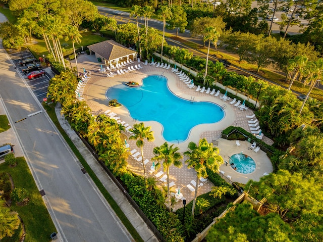 view of pool