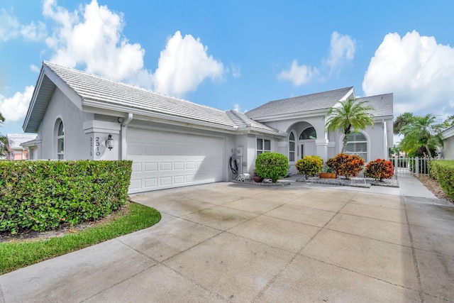 ranch-style house with a garage