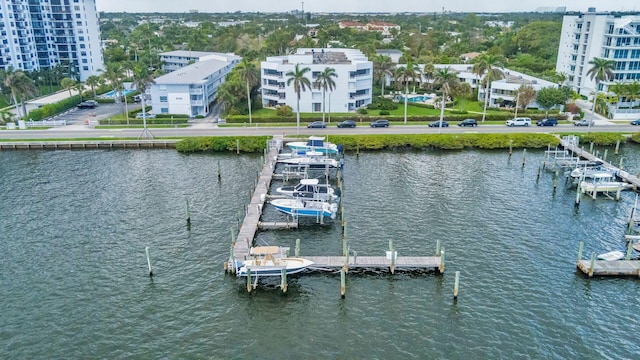 exterior space featuring a water view