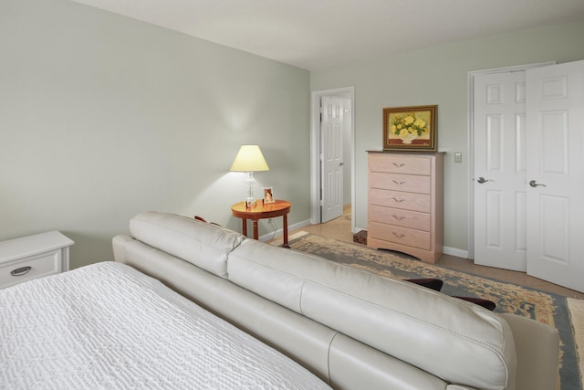 view of tiled bedroom