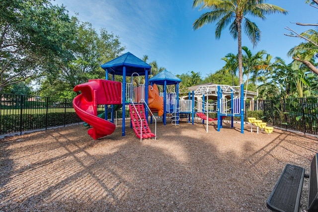 view of jungle gym