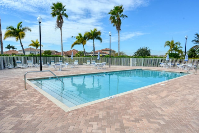 view of pool with a patio