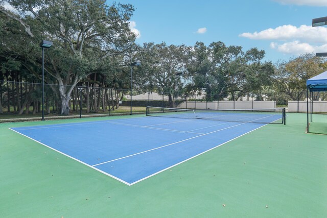 view of tennis court