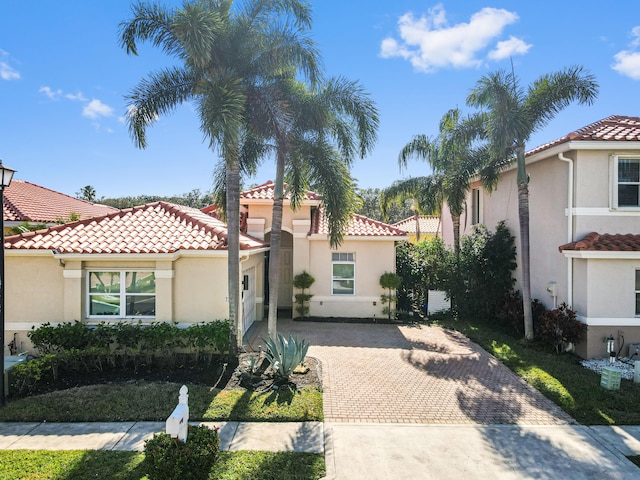 view of mediterranean / spanish house