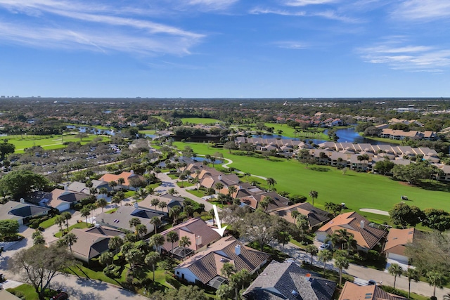 17001 Freshwind Cir, Jupiter, FL 33477 - aerial view of residential area featuring a nearby body of water and a golf course
