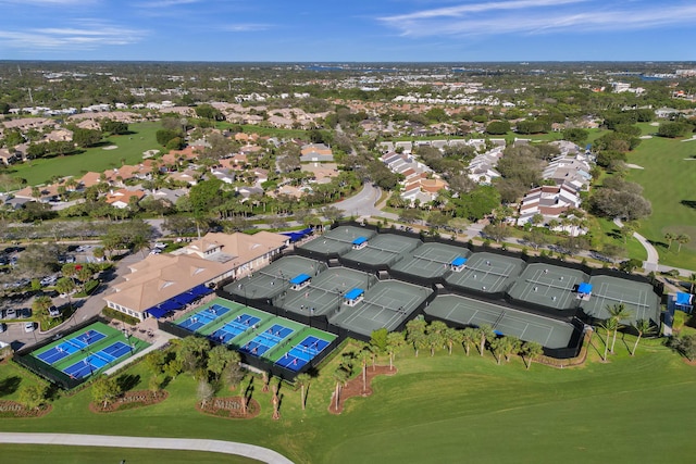 17001 Freshwind Cir, Jupiter, FL 33477 - aerial overview of property's location featuring a golf club and nearby suburban area