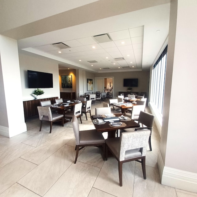 view of dining area