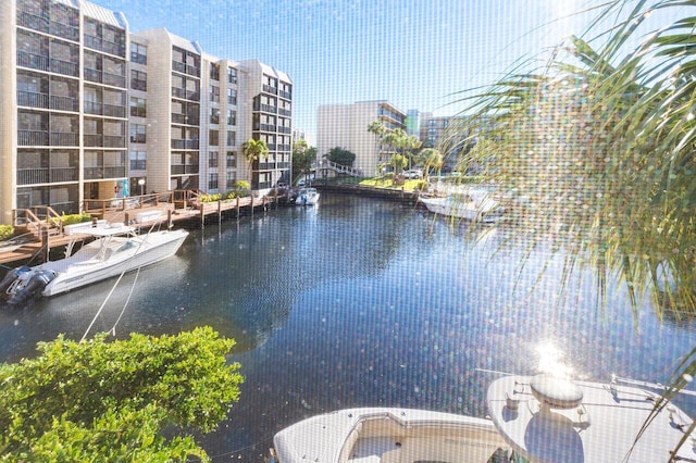 view of water feature