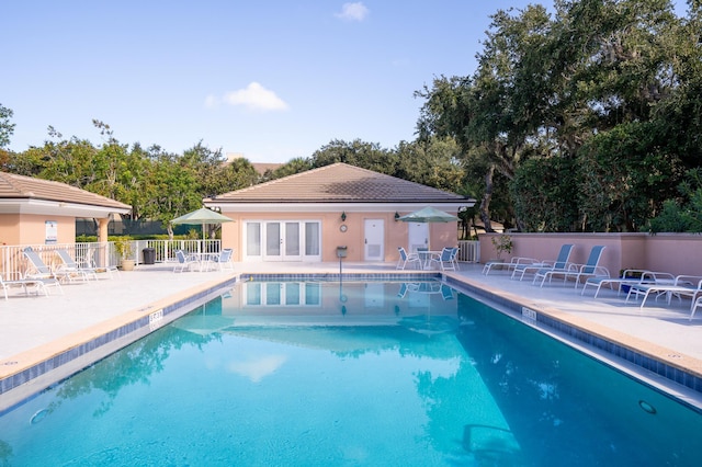 view of pool with a patio area