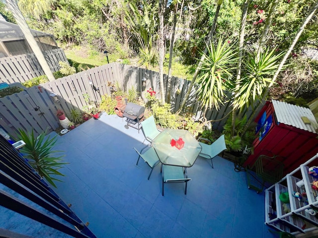 balcony featuring a patio