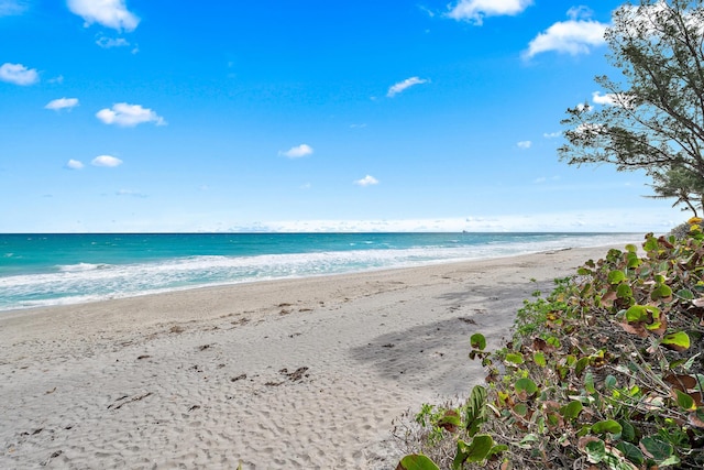 water view with a beach view