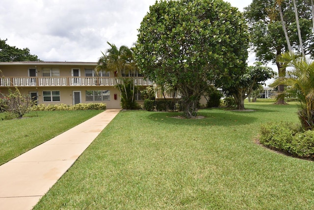 view of community with a yard