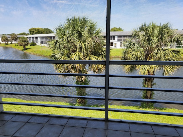 view of water feature