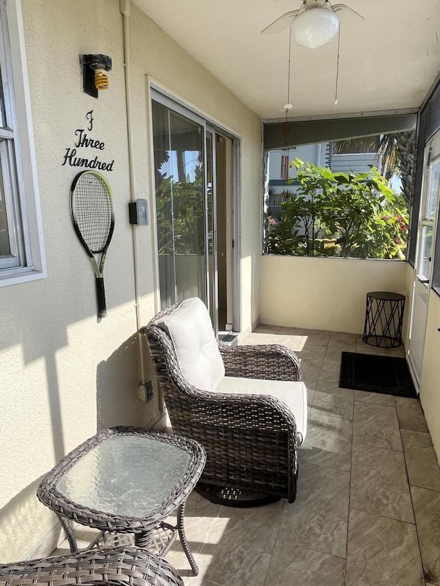 view of sunroom / solarium