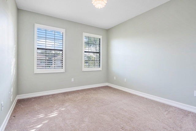 view of carpeted empty room