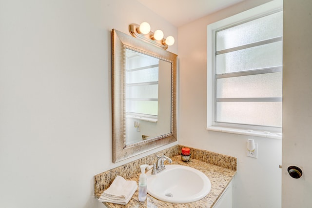 bathroom featuring vanity