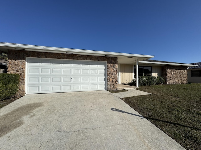 ranch-style house with a garage