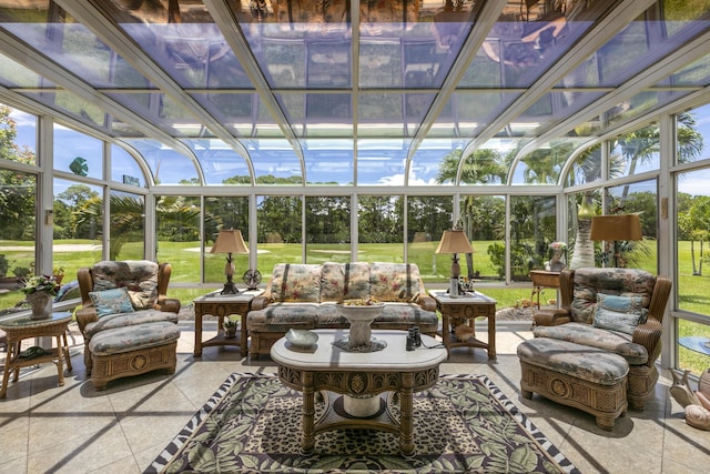 view of sunroom / solarium