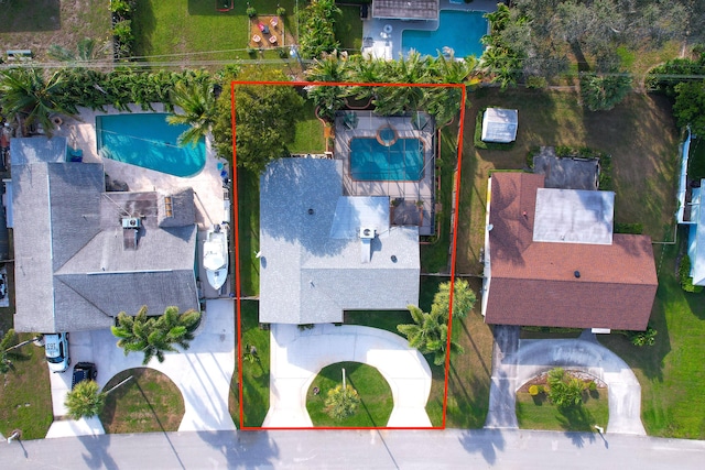 birds eye view of property