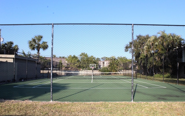 view of tennis court