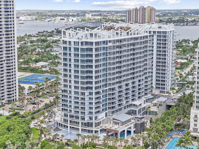 view of property featuring a water view