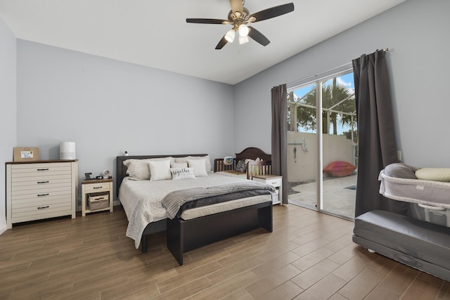 bedroom with ceiling fan