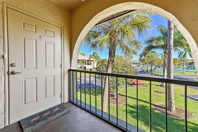 view of balcony