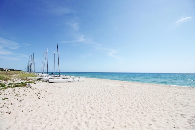 water view featuring a beach view