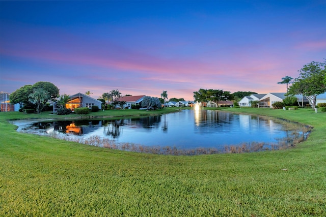 water view featuring a residential view