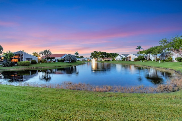 view of water feature featuring a residential view