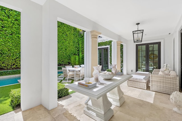 view of patio / terrace with french doors