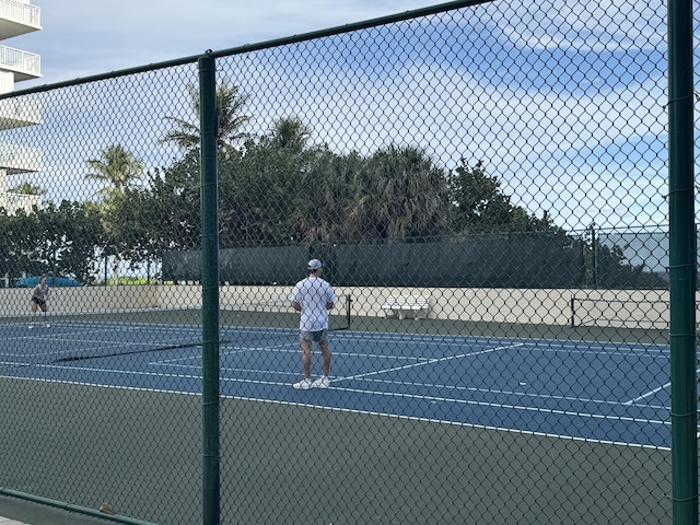 view of tennis court