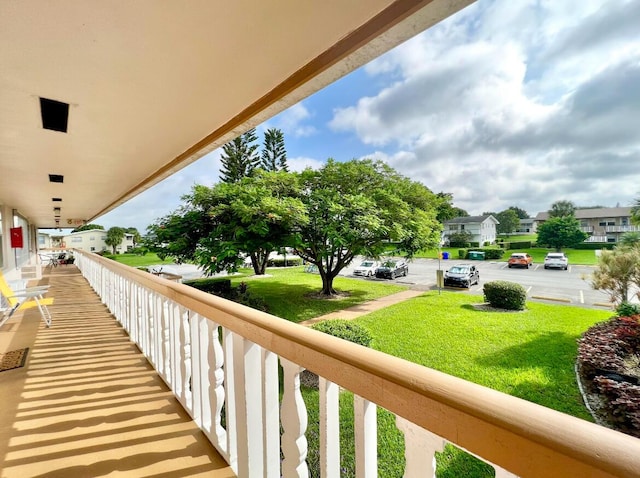 222 Andover I, West Palm Beach, FL 33417 - balcony featuring a residential view