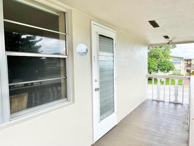 222 Andover I, West Palm Beach, FL 33417 - entrance to property with stucco siding and a porch