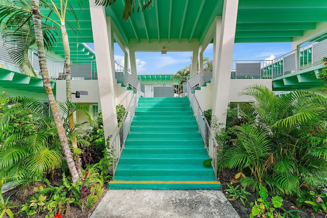 view of stairway