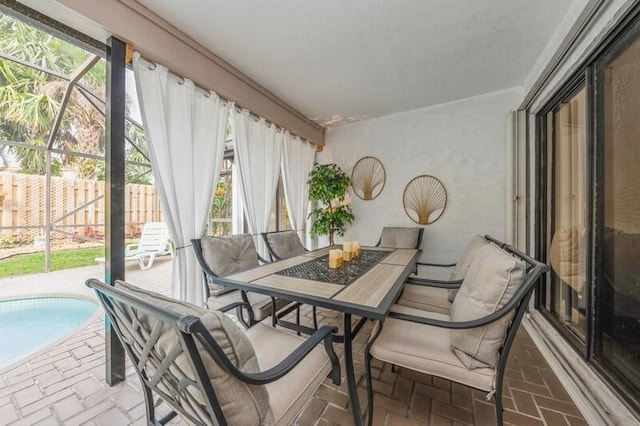 view of sunroom / solarium